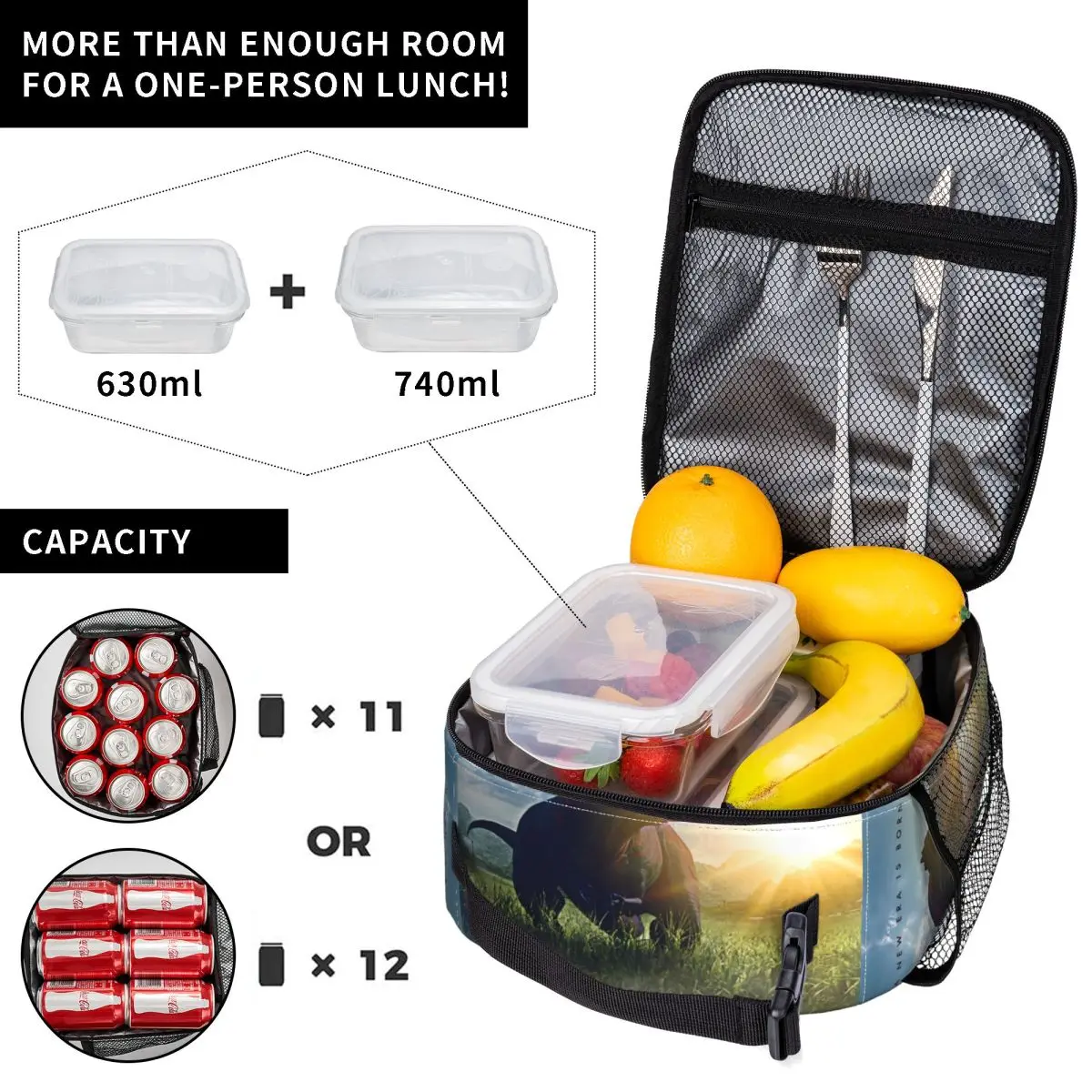 Jurassic World 4 Rebirth Teaser Insulated Lunch Bag for Men Women Dinosaur Movie Storage Food Box Thermal Lunch Boxes For Picnic