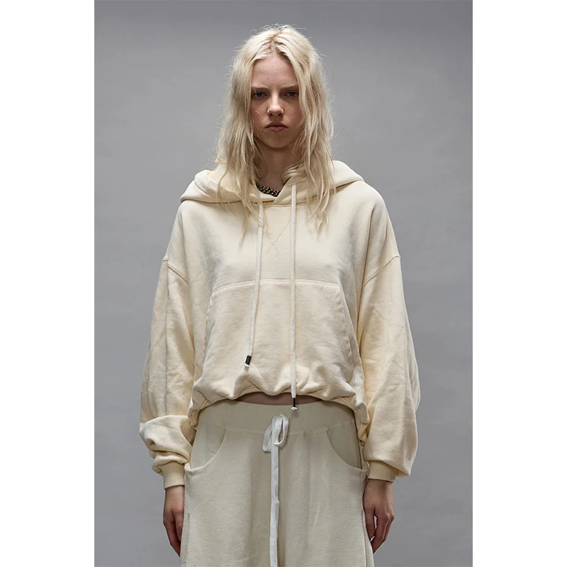 NIGO LP Women's Spring And Autumn Fashion Zipper Cardigan Jacket Long Sleeve Solid Color Pullover Hooded Sweatshirt #nigo61218 3