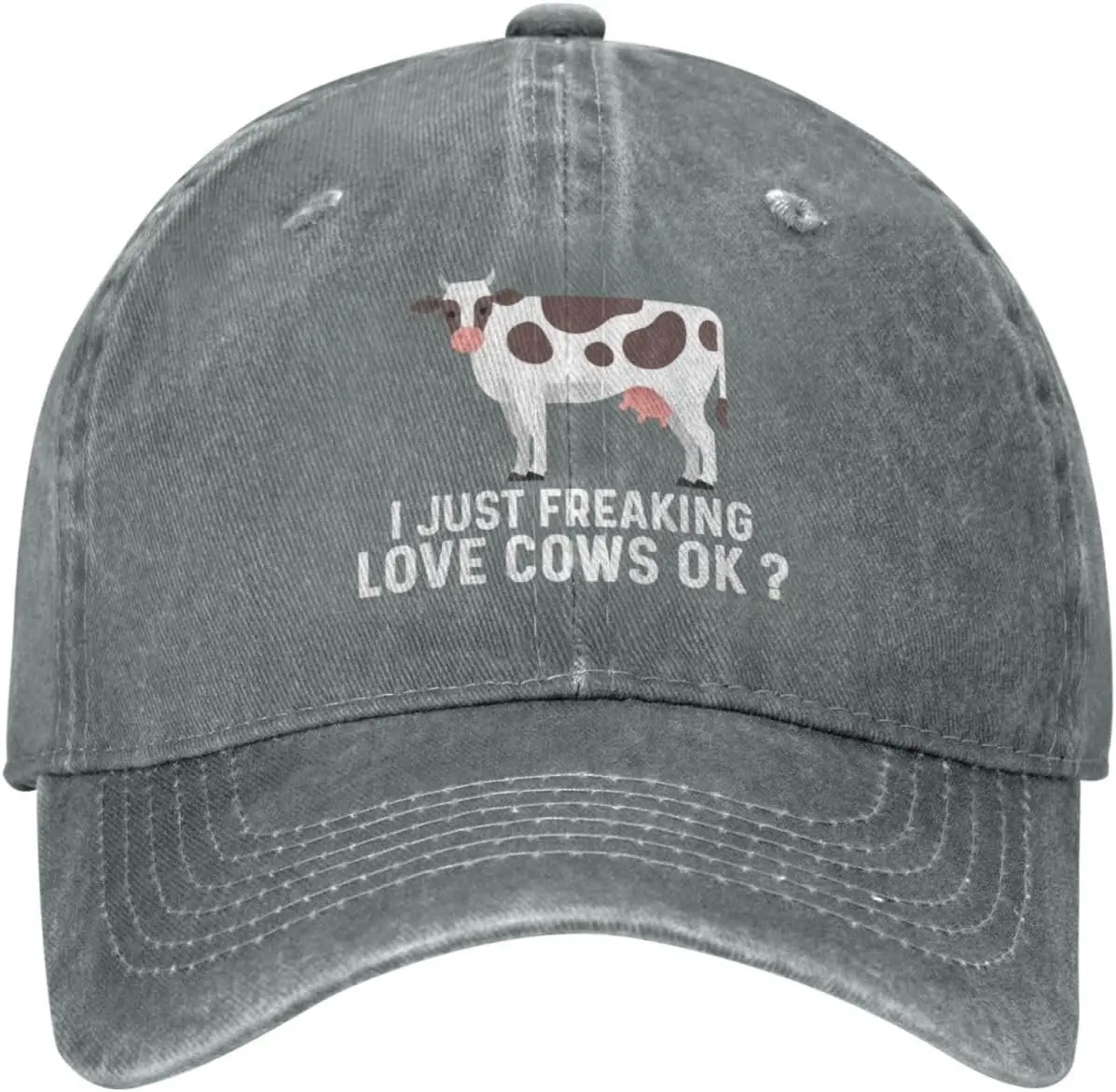 

I Just Freaking Love Cow Ok Hat для мужчин, головные уборы для папы, модная шляпа