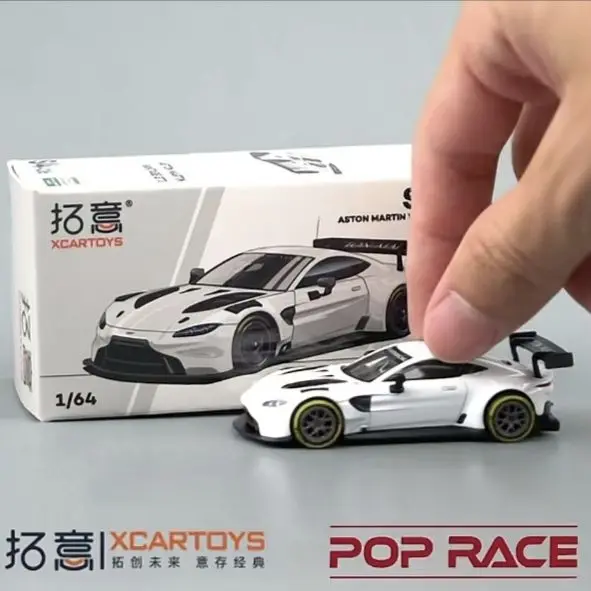 Tuoyi-X-POPRACE-1-64-Aston-Martin-VANTAGEGT3-White-Body-Simulation-Car ...