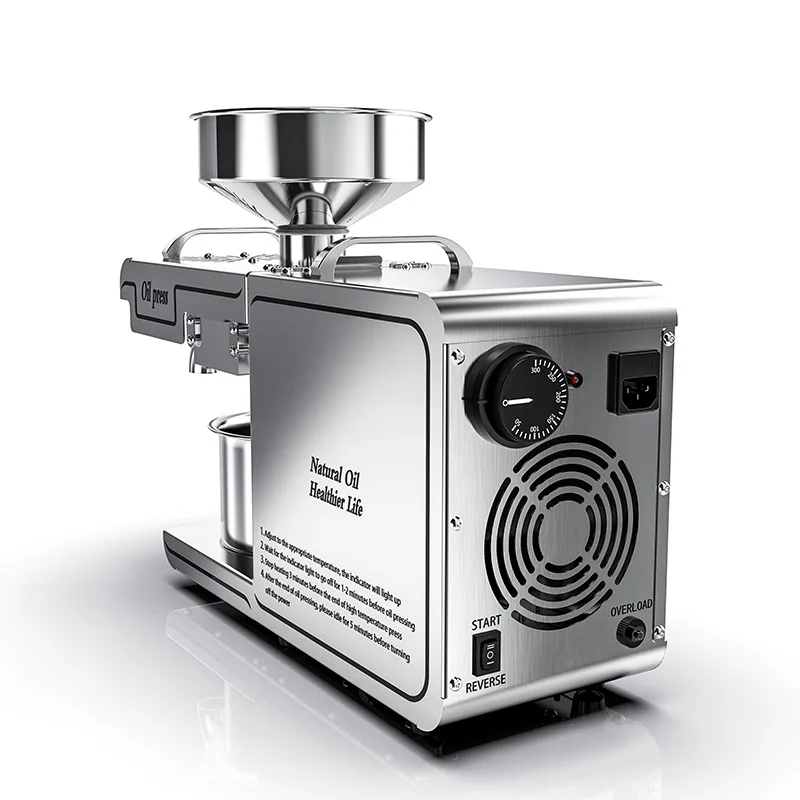 Home Use Digital Display Temperature Control Automatic Oil Press Stainless Steel Frying Machine Oil Pressing Cold Hot Extractor 2