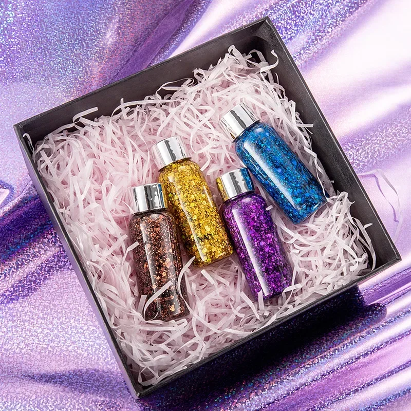 New Eye Glitter Nail Hair Body Face Glitter Gel Art Flash Heart Loose Sequins Cream Festival Glitter Decoration Party Festival 5