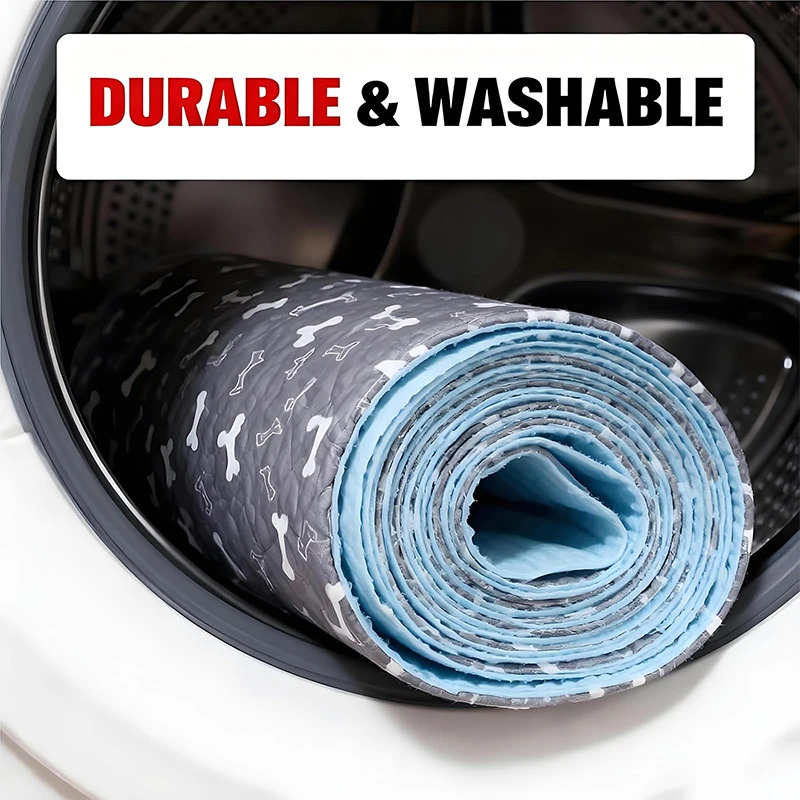 1-teilige Welpen-Pads mit Pheromonen, waschbare PuppyPad-Piş-Pads, extrem langlebige 4-lagige auslaufsichere Trainingsmatten mit rutschfester Unterseite – Detail 9