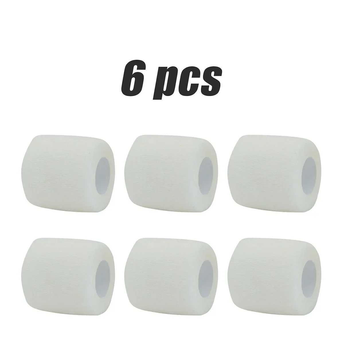 6Pcs White Sport Self Adhesive Elastic Bandage Wrap Tape Elastoplast For Knee Support Pads Finger Ankle Palm