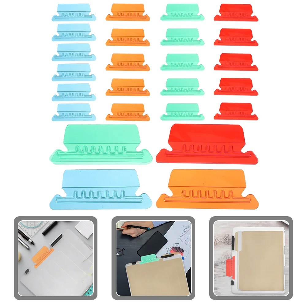 

Color Label Hanging Clip File Folder Tabs and Inserts Dividers with for Binder Colored Markers Labels Folders