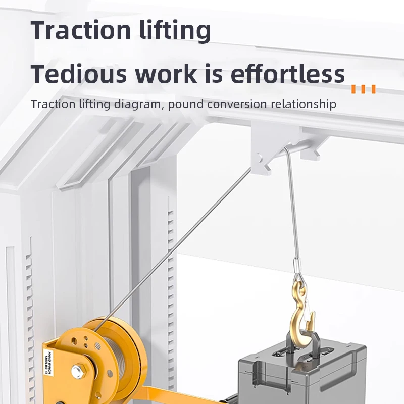 دليل رافعة ونش للخدمة الشاقة بوزن 1200 رطل، ونش يد...