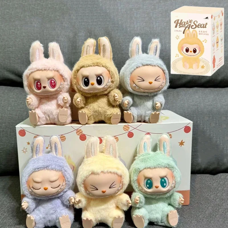 High-Quality Labubu Macaron 2nd Sitting Party – Vinyl Plush Blind Box, Decorative Surprise & Collectible Doll Gift 1