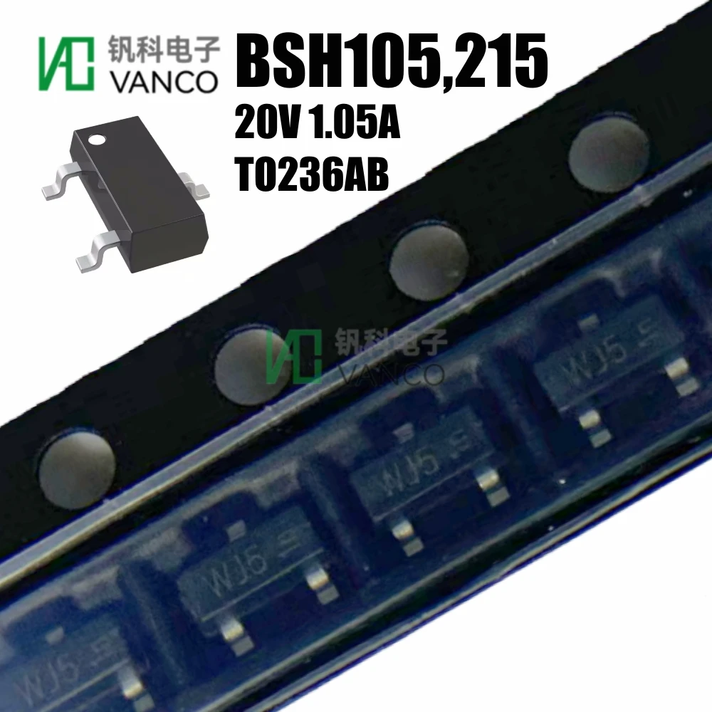 Nuovo Kit Transistor Originale 10/20/50/100Pcs Bsh105,215 Mosfet N-Ch 20V 1.05A To236Ab In Magazzino