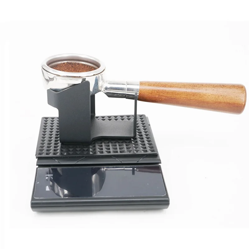 

58mm Portafilter Stand Coffee Tamper Station Coffee Tamping Stand Tamper Mat Portafilter Holder for Single Spout