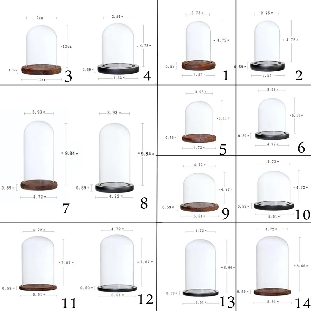 Elegant Glass Display Dome with Base for DIY Home Decor and Pinterest-Inspired Room Ideas