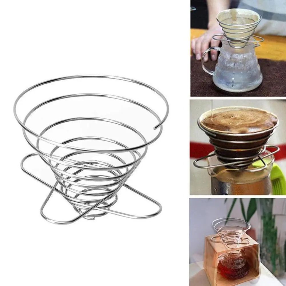 

NEW Portable Folding Coffee Filter Holder Corrosion-resistant Stainless Steel Coffee Baskets For Outdoor Camping Picnic