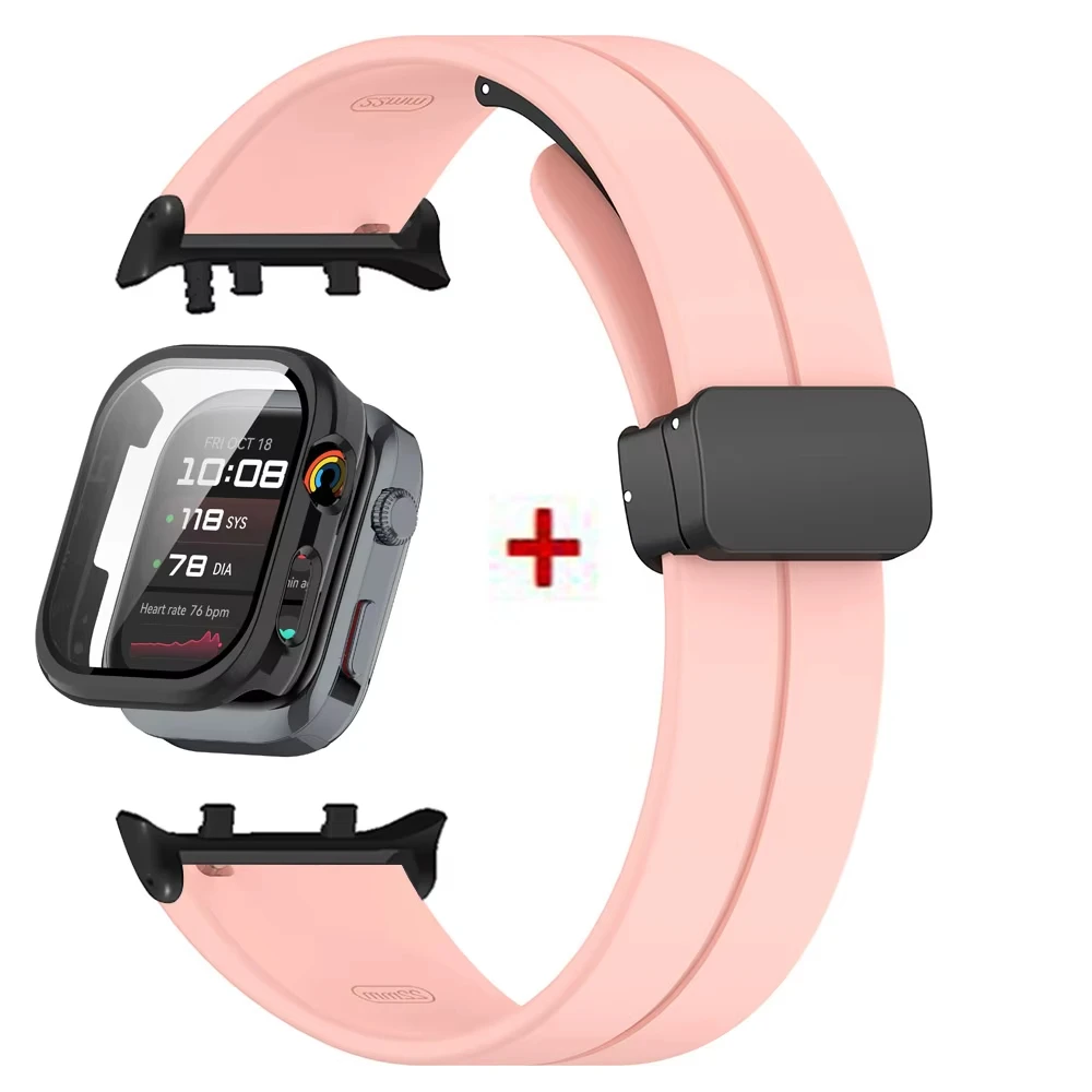 Premium Protective Bumper Case & Magnetic Silicone Strap