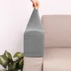 2pcs/set Shake fleece solid color elastic dustproof sofa armrest glove decoration 4