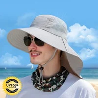 1/2/4PCS Summer Waterproof Fisherman HatOutdoor Hiking Fishing Sun Protection Hat Cycling Big Eave Neck Protection Sun Hat - Image 3