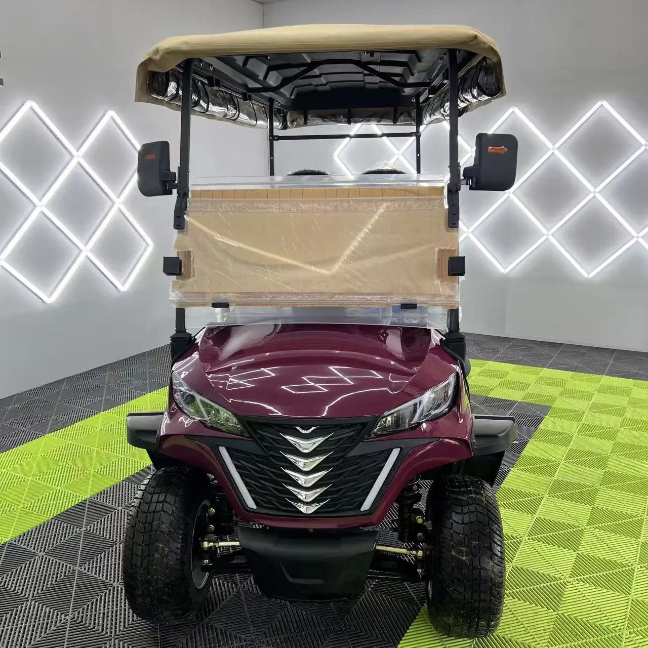 MMC 전기 골프 카트 6인승 리튬 배터리 도로 주행 가능 골프 버기 (리조트 커뮤니티용) OEM ODM