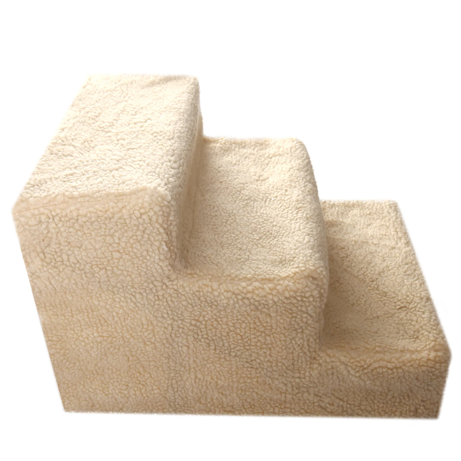 3-Tier Lightweight Pet Stairs for Dogs Cats, Steps for High Beds and Couches, Machine Washable Cover
