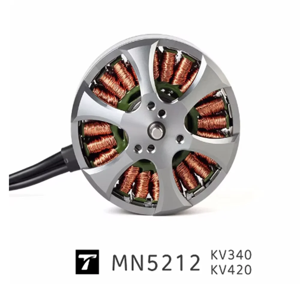 Moteur sans balais T-MOTOR MN5212 monté sur un bras de drone, puissance 840W-1440W