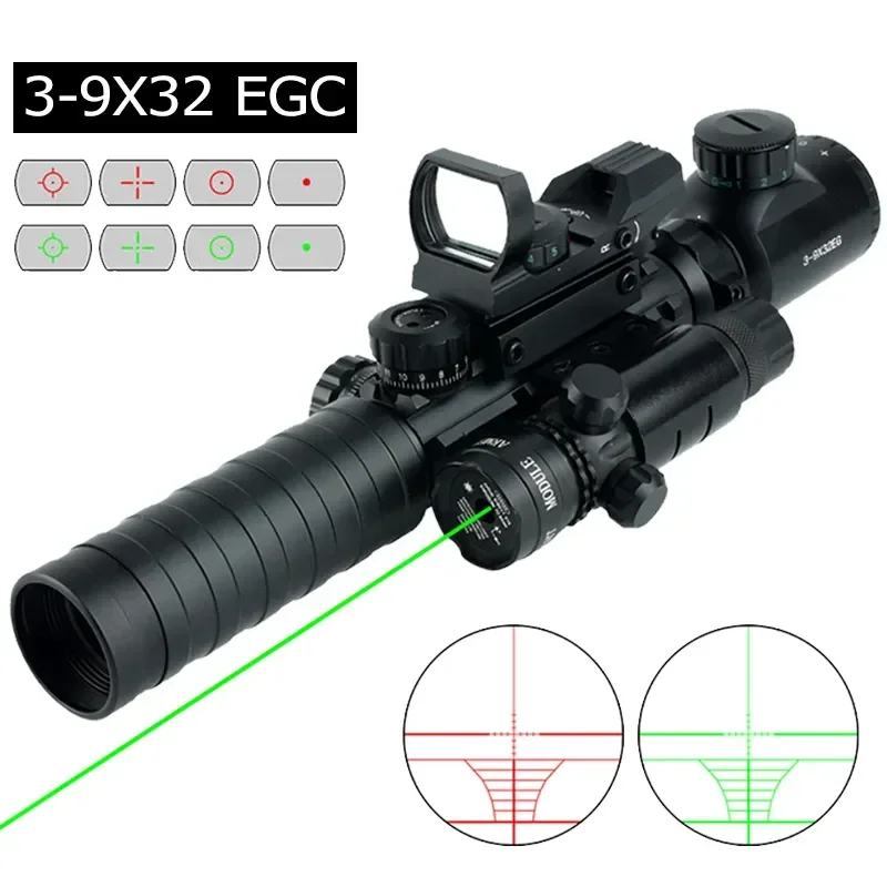 WTHUNTER mira de punto rojo para caza, visor táctico óptico iluminado
