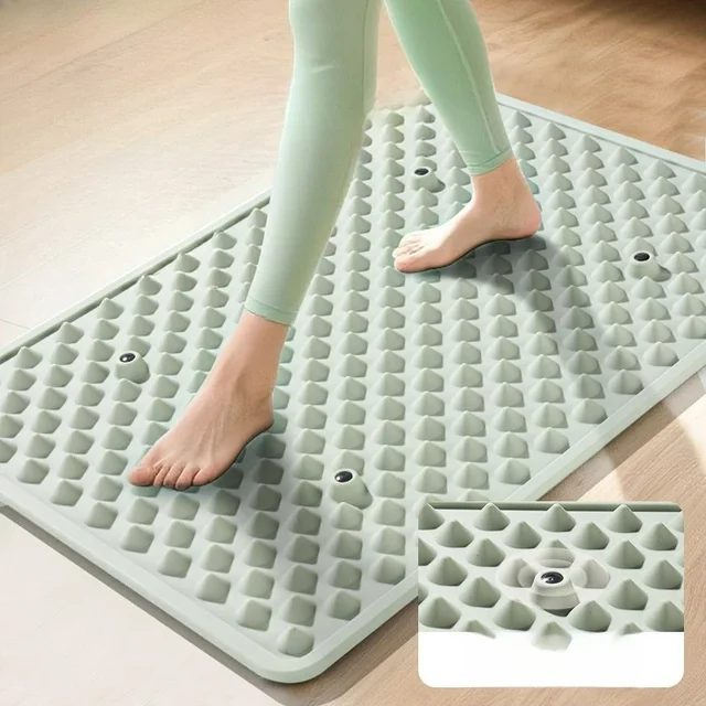 Soft Silicone Acupressure Board Foot Massage Foot Pad in Place Super Jogging Indoor Foot Pad Double-sided Square