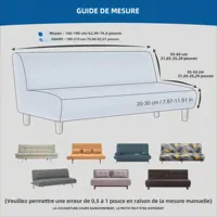 Juste de canapé-lit de style minimaliste, solide, haute élasticité, anti-poussière, adaptée à toutes les saisons, salon, chambre à coucher, document Milk inj 3