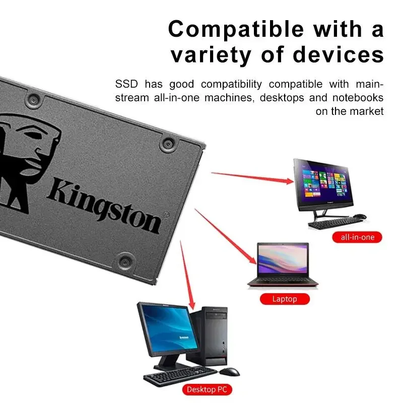 Kingston-unidade de Estado Sólido Interna Disco Rígido para pc Portátil A400 960gb 480gb 240gb 256gb 512gb 480gb Kc600 2.5 Sataiii - Imagem 3