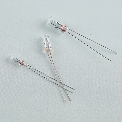 에디슨 백열 필라멘트 라이스 램프 전구, 미니어처 0.07A, 3mm, 4mm, 5mm, 1.5V,3V,6V, 9V,12V, 24V, 10 개 2