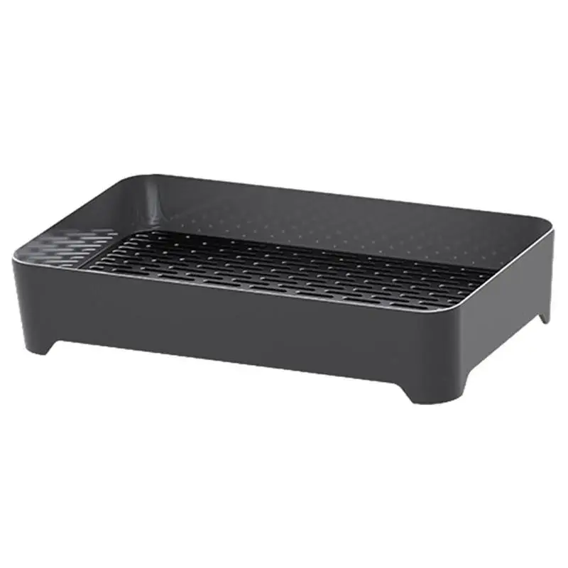 

Tea Tray Double Layer Drainage Tea Storage Detachable Drainboard Scratch Proof Household Tea Storage Rack Kitchen Accessories