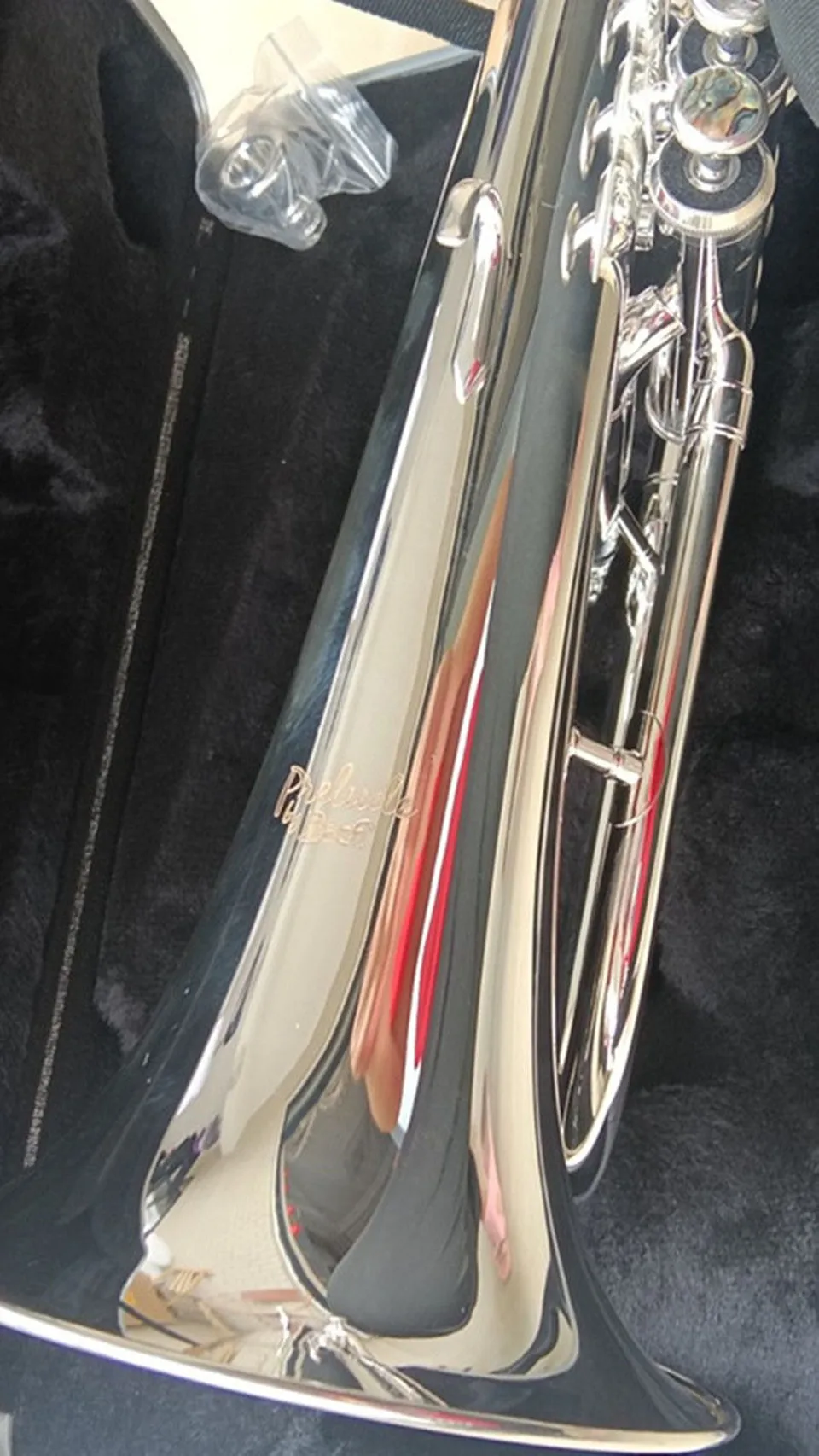 professional Bach flugelhorns Silver Plated B flat Bb professional trumpet Top brass musical instruments trompete horn shipping