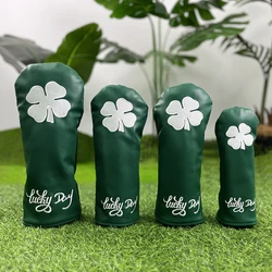 Green Clover Golf Protective Cover - Durable Golf Accessory (4PCS)