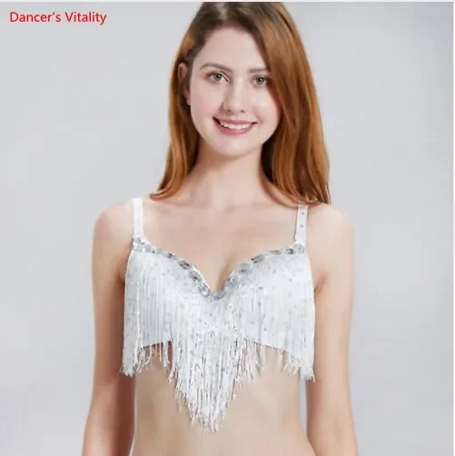 Belly Dance Womens Bra Sequined Brassiere Push Up Deep Plunge Sliver Gold  Multicolor Dancing Top Tank - Belly Dancing - AliExpress