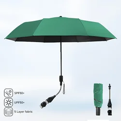 Premium Adjustable UV Protection Sun Umbrella Clamp - Portable and Versatile for Various Outdoor Settings (Green)