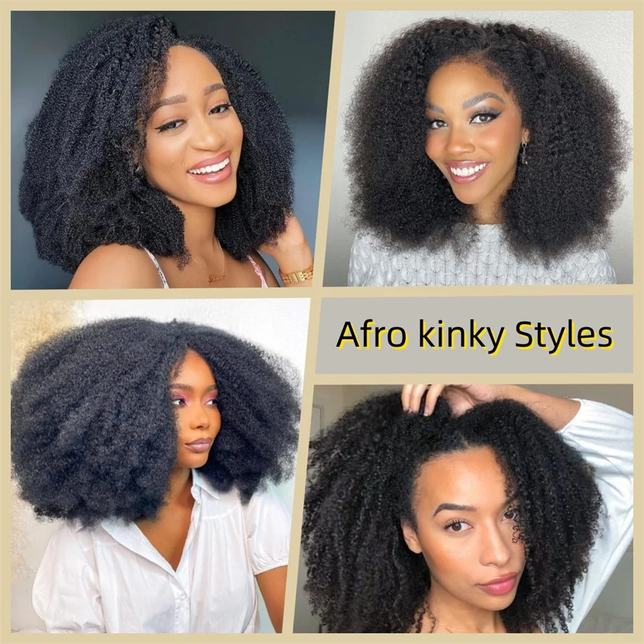 Brazilian Remy Hair Afro kinky Curly Bulk Human Hair For Braiding 1 Bundle 50g/pc Natural Color Braids Hair No Weft 5
