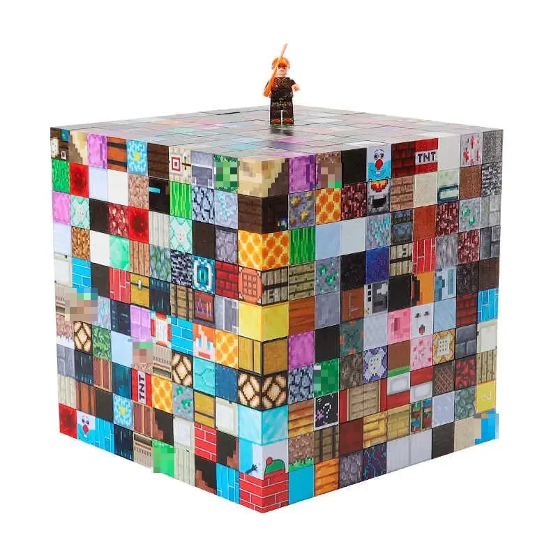 Upgrades Magnetic Building Blocks Toy Build Mine Magnet World Set for Boys Girls Montessori Sensory Cubes for Toddlers 210P