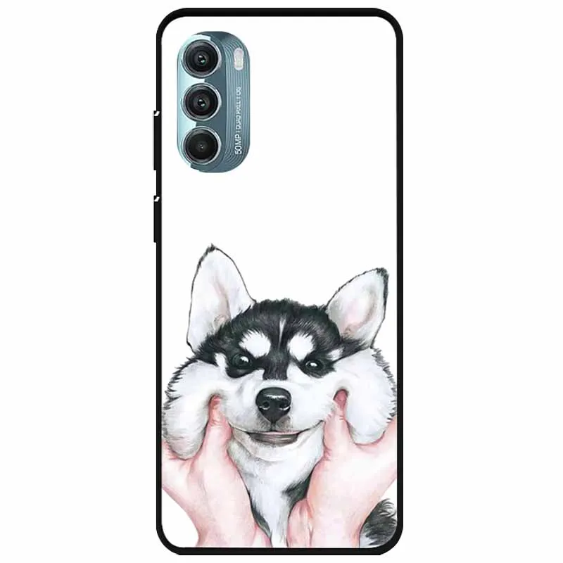 Silicone Luxury Cartoon TPU Bumper Phone Case with Dog Design