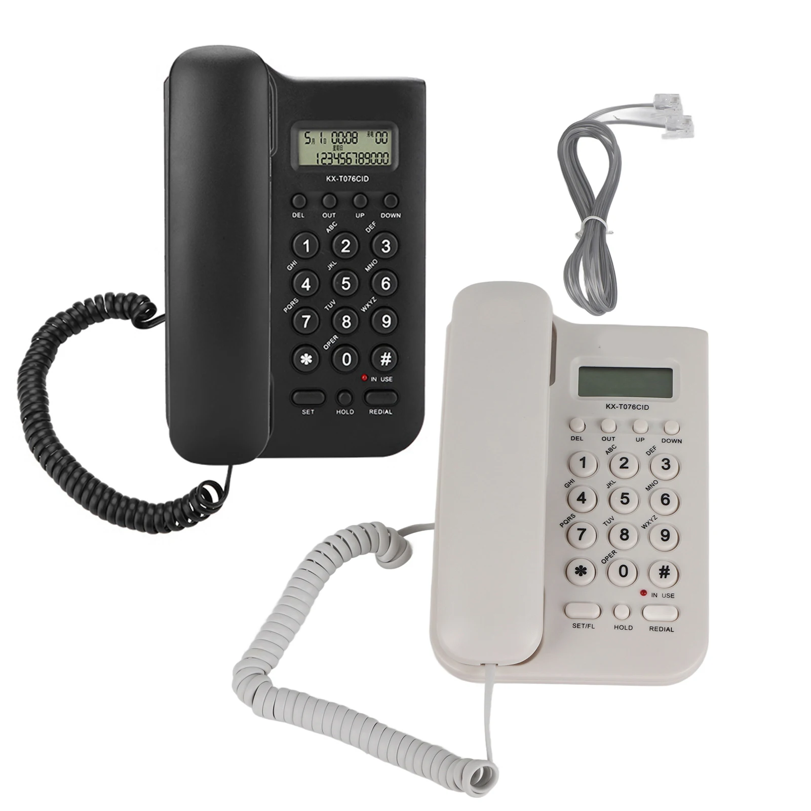Yunxwd Home Hotel Wired Desktop Phone Office Landline Telephone Retro