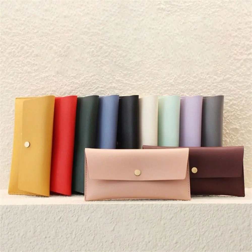

Korean Style Envelope Wallets Ins PU Leather Portable Women Long Clutch Bag Multifunctional Coin Purse Change Bag Female