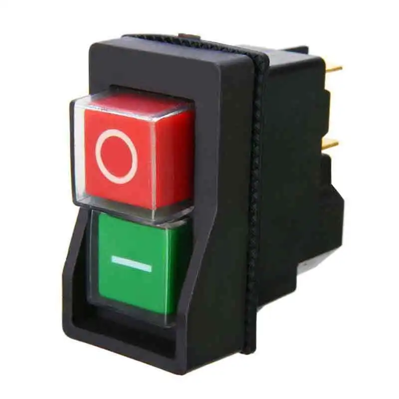 

4 Pin Electromagnetic On Off Switch Push Button Fit for Minimix 140 150 16A 250V KLD28 Waterproof