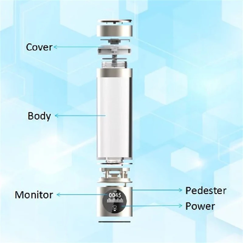 High Concentration 1500-5000ppb Rich Hydrogen Water Bottle Spe Pem Inhaler  - AliExpress