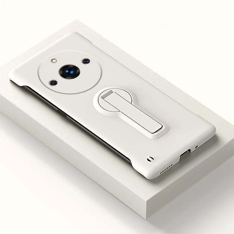 Slim Frameless Phone Case with Rotating Holder and Enhanced Protection