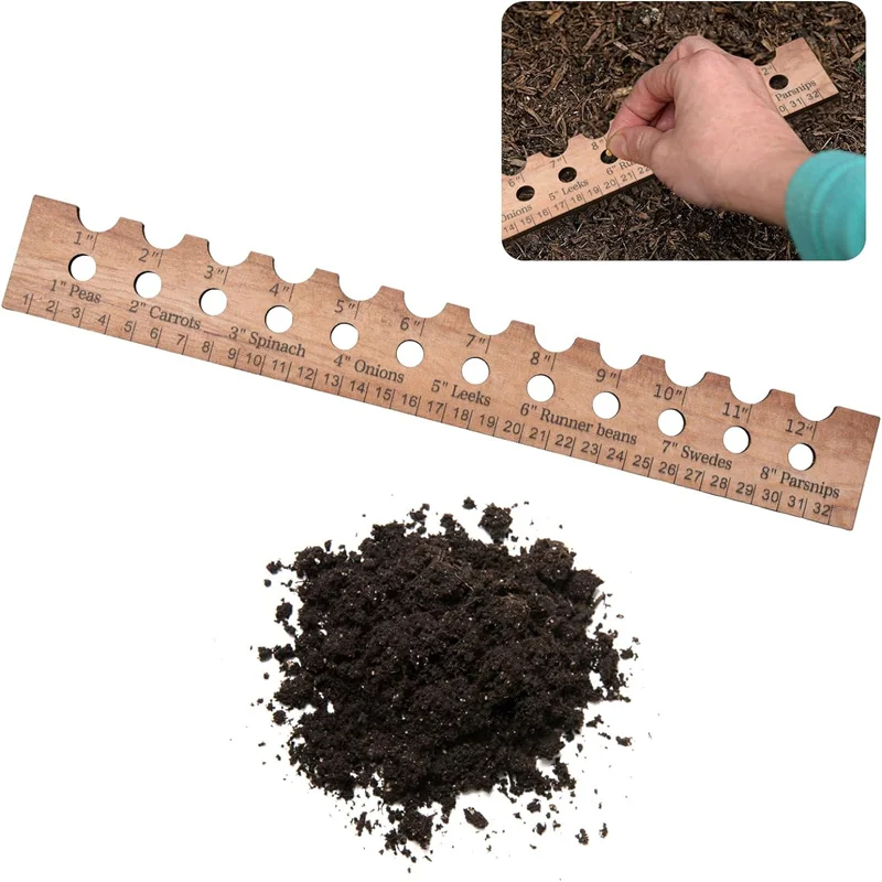 Wooden-Planting-Ruler-Vegetable-flower-seed-planting-ruler-Interval ...