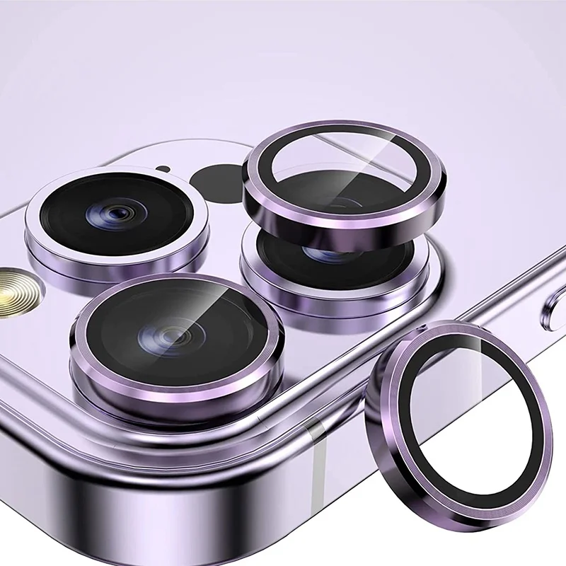 Premium Tempered Glass Camera Lens Protector Cover - Enhanced Protection