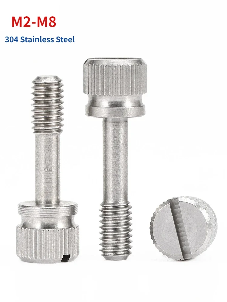 M2 M2.5 M3 M4 M5 M6 M8 304 ручной винт из нержавеющей стали с прорезью Gb839 с одним слотом ручная затяжка с защитой от ослабления накатанный винт для большого пальца