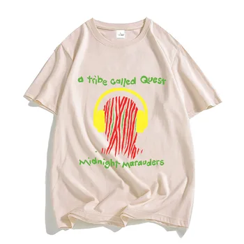 A TRIBE CALLED QUEST ATCQ T-shirts MEN Handsome Tshirts 100% Cotton T Shirts 만화 반팔 사계절 캐주얼 운동복