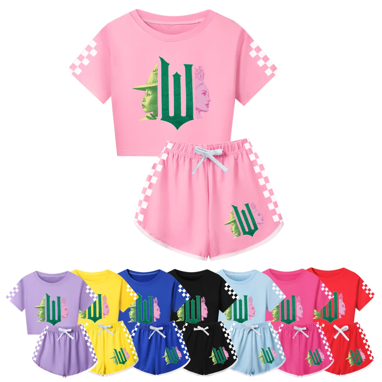 Kids Cartoon T-Shirt & Shorts Set 1