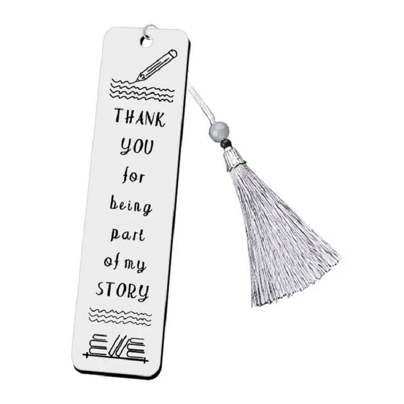New Bookmark Pendant School Teacher Gift Pretty Stationery Child Award Book Marks Tassel Students Book Clip Office Supplies