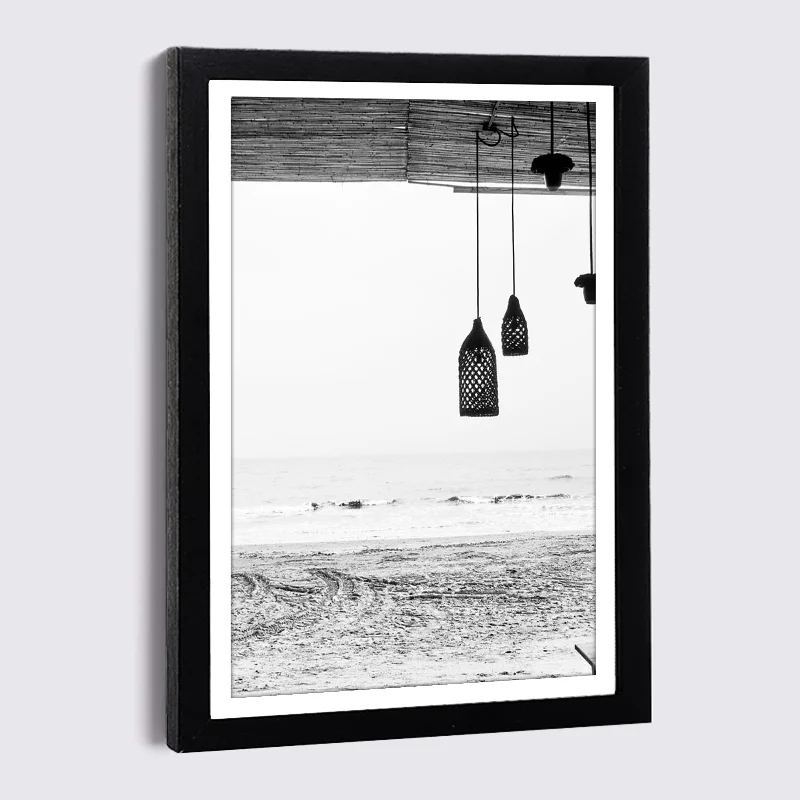 

Nordic Family Photo Frame Wall Street Light Canvas Poster and Prints 9x13 21x30 Black Wood Frame Luxury Decor Painting Frames