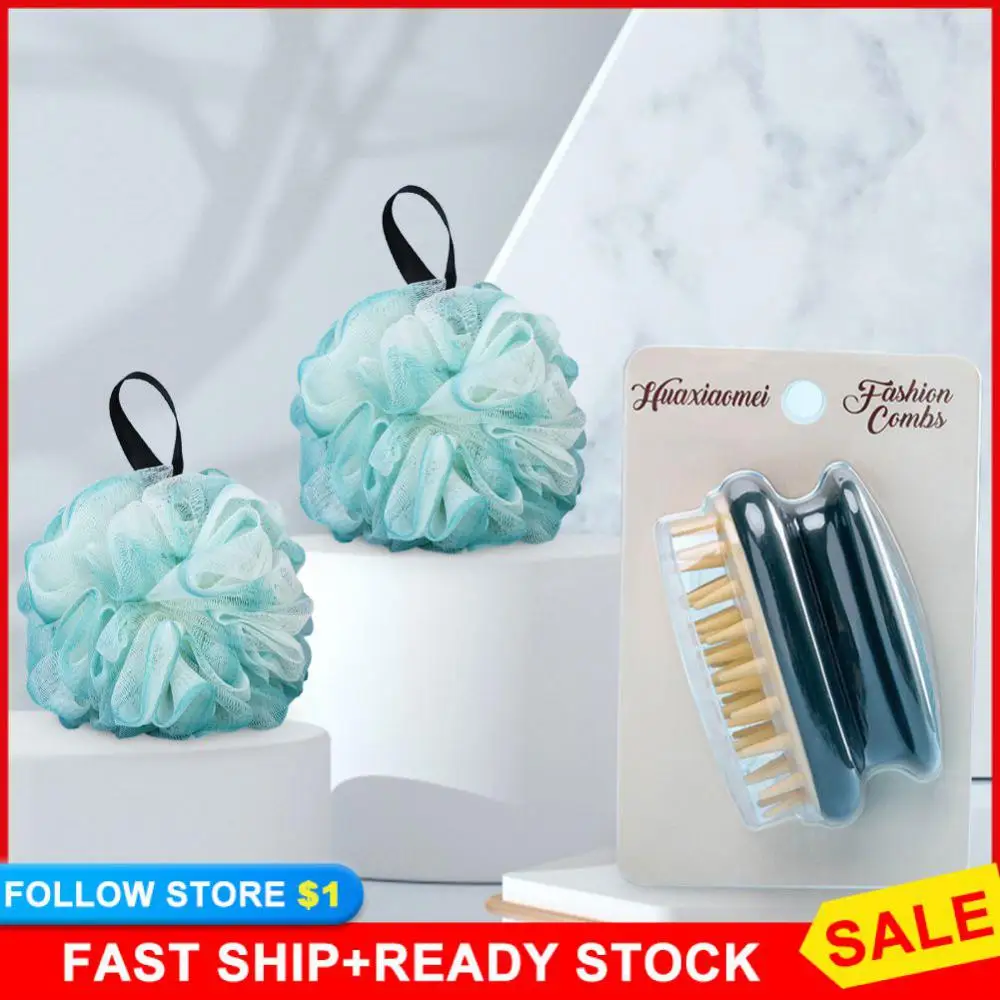 

Massage Brush Detergent Bathroom Daily Body Care Mesh Flower Ball Bathroom Supplies There Must Be Hair Washing Artifact Silicone