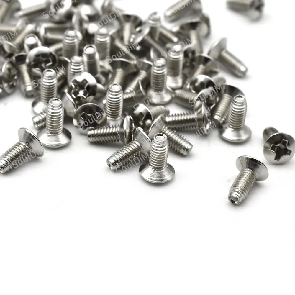 Electric Guitar Switch Screws Pickup Selector Screw 3*8MM Chrome 10pcs For Electric Guitar Bass