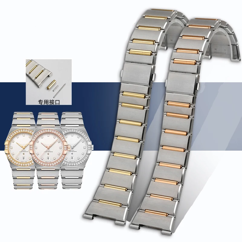 Per La Serie Omega Constellation Il Nuovo Orologio Manhattan Di Quinta Generazione Presenta Una Catena Da Uomo Con Cinturino In Acciaio Solido Di Alta