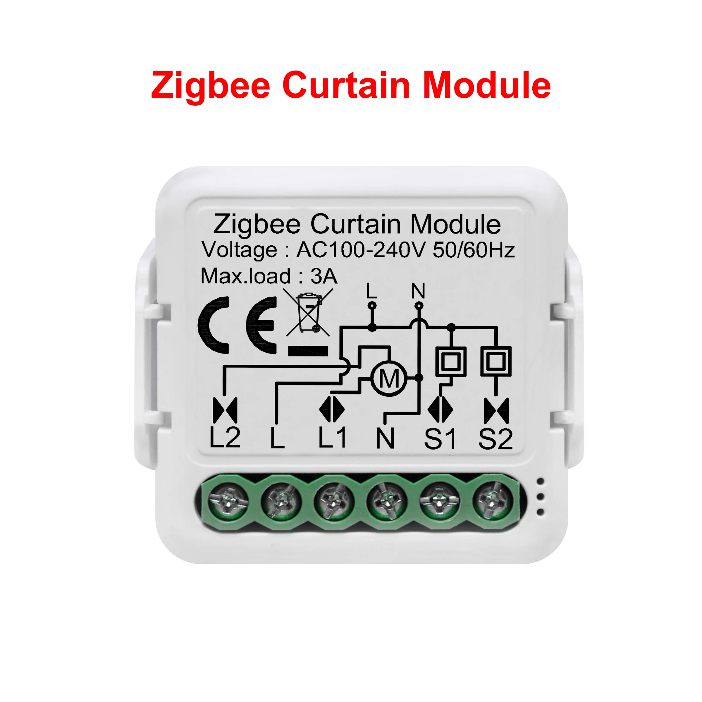 Smart ZigBee 3.0 Curtain Switch Module for Electric Blinds - Compatible with Voice Assistants